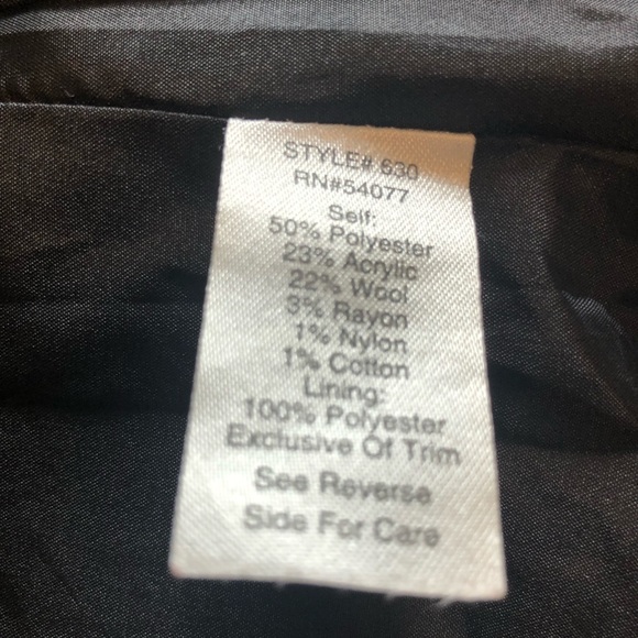 Cabi Corporate Blazer Tweed Black White Style# 630 - Picture 9 of 10